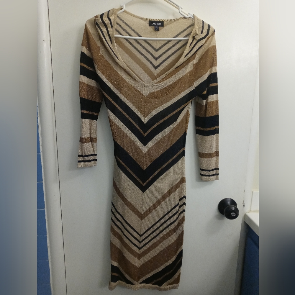 Chevron BEBE dress